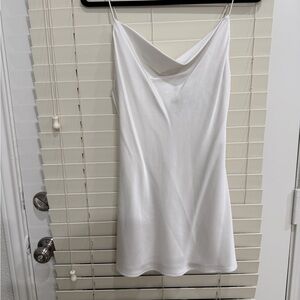 Alice and Olivia White Slip Dress